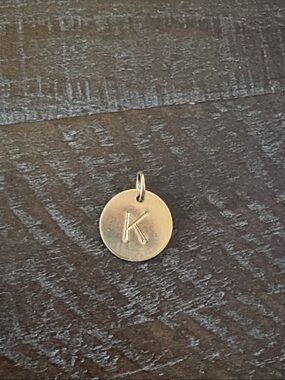 Limited time price drop! Gold filled initial K pendant